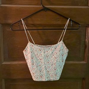 Floral cropped cami